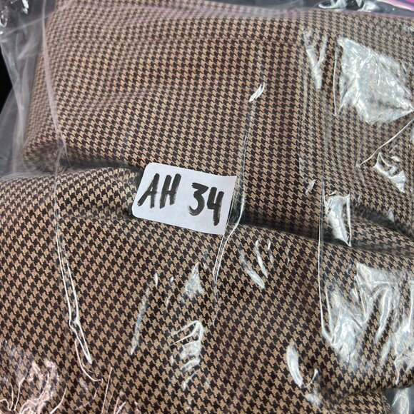 VTG Lauren Ralph Lauren Houndstooth Brown Women's Sanderson Dress Pants Size 8 - Picture 11 of 11